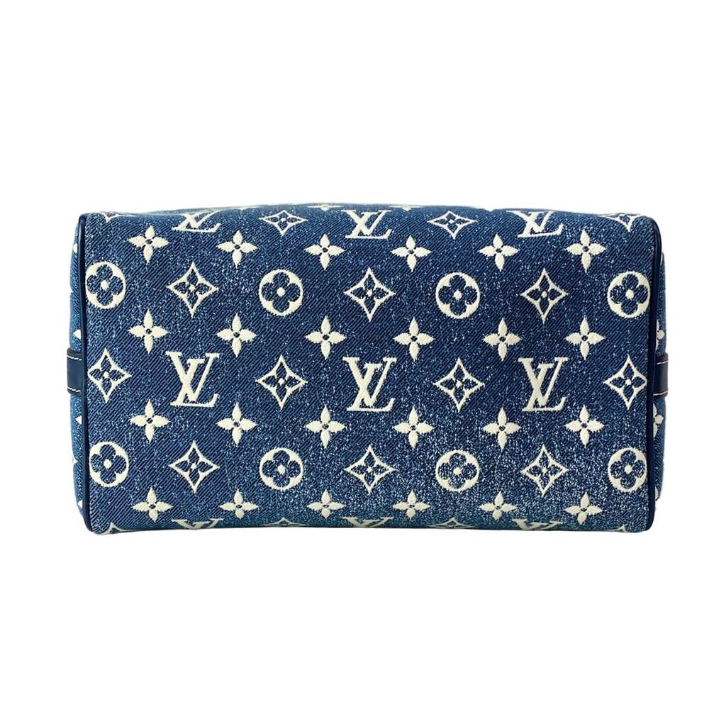 Louis Vuitton Speedy Bandouliere 25 Monogram Jacquard Denim Handbag M59609 - Picture 5 of 16